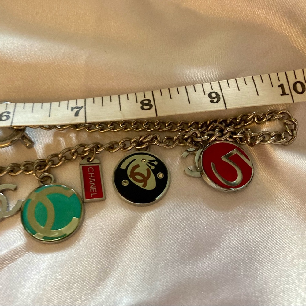 Chanel Silver and Turquoise Charm Necklace - Picture 6 of 6